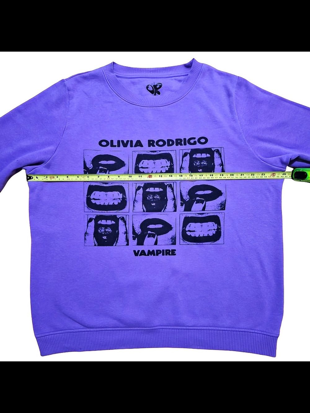 Purple 'Vampire' Graphic Sweatshirt XXL